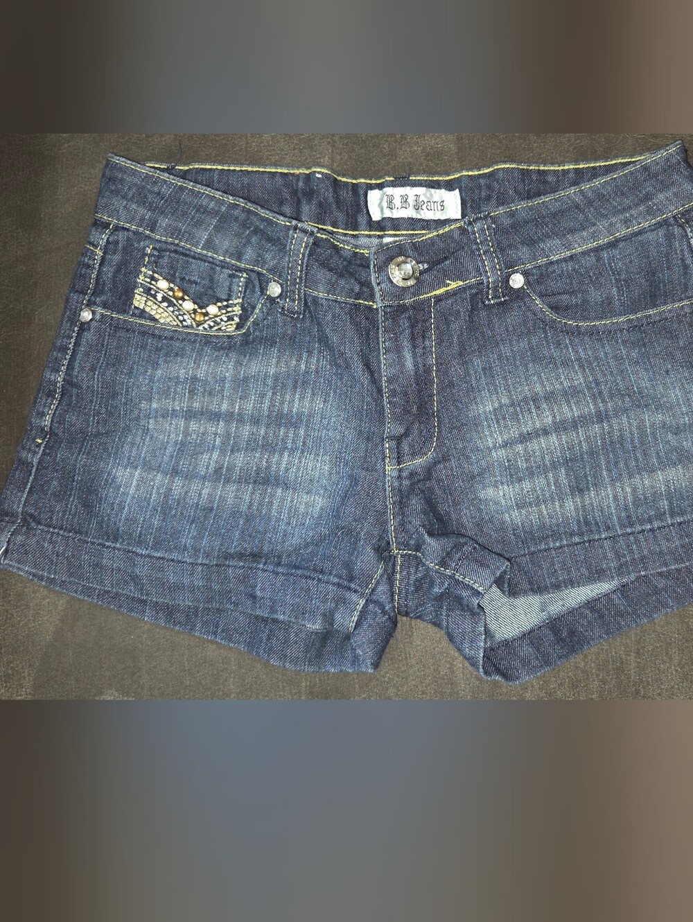 Denim Shorts Dark Blue Junior Girls Jeans Shorts Sz 9